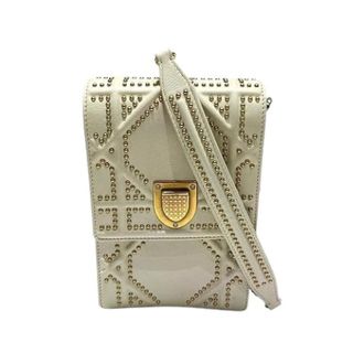 Dior Pre-owned Cross Body Bags, female, Beige, Size: ONE SIZE Pre-owned Diorama Leather Shoulder Bag