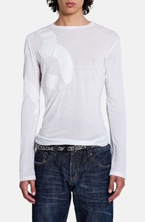Jaded London 13 Appliqu&eacute; T-Shirt in White at Nordstrom, Size X-Large