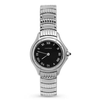 Cartier Pre-owned Cartier Cougar Black Dial Ladies Watch 1215/1