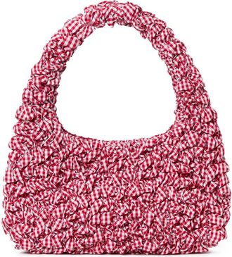 Loeffler Randall Smocked Mini Shoulder Bag in Red Gingham at Nordstrom Rack