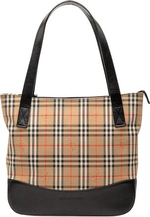 Burberry 2000-2017 Haymarket Check Canvas tote bag - Bruin