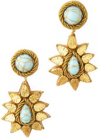 Deepa Gurnani Ade Statement Drop Earrings in Blue at Nordstrom