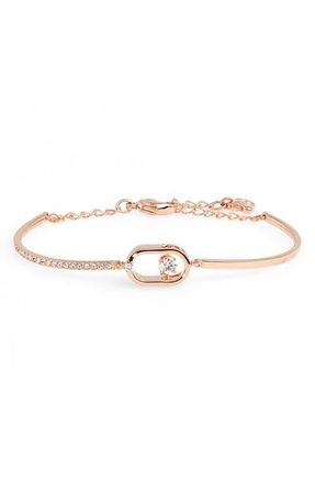 Swarovski North Crystal Dance Pav&eacute; Bracelet in Rose Gold at Nordstrom