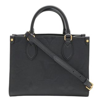 Louis Vuitton Black Monogram Noir Monogram Empreinte Handbag Shoulder Bag (Pre-Owned)