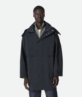 Bottega Veneta Parka Con Cappuccio In Lana Tecnica Doppiata - Bottega Veneta