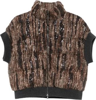 Brunello Cucinelli Mujer, Chaquetas, Marr&oacute;n, Talla: M