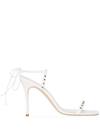 Manolo Blahnik Sandali con fascette Morata - Bianco