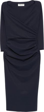 La Petite Robe Di Chiara Boni Abito midi con ruches - Blu