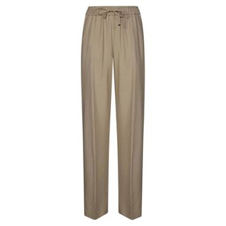 Dondup Wide Trousers, female, Beige, Size: W26 Pantalone Elastico