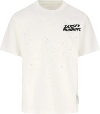 SATISFY Satisfy, Tops, Heren, Wit, L, Katoen, Moth Tech T-Shirt