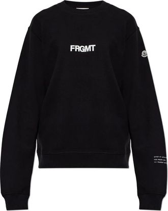 Moncler Crewneck Sweatshirt - Heren - Sweatshirts - Zwart - S - Katoen - Hoodies & sweatvesten