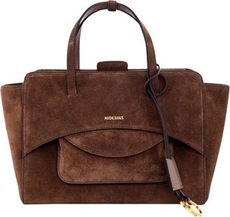 Hidesins Flap M Suede - - Bags - Donna - Marrone - ONE SIZE