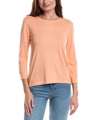 Forté Cashmere Coastal Silk & Cashmere-Blend Sweater