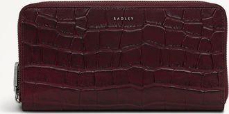 Radley London Cherry Large Zip Around Purse Dukes Place - Faux Croc SS26 Radley London