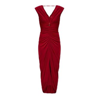 Versace Abito Drappeggiato - - Dresses - Donna - Rosso - M