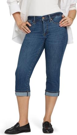 NYDJ Marilyn Cool Embrace Straight Crop Jeans in Sunset Villa at Nordstrom, Size 12P
