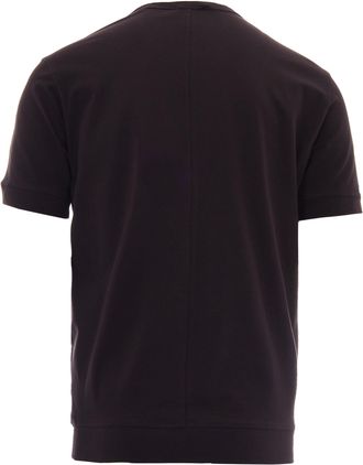 Paolo Pecora Mens T-Shirt Basic Brown Cotton T-Shirts And Polos