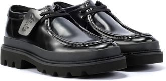 Clarks Badell Seam Leather Heren zwart veterschoenen