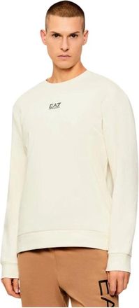 Emporio Armani Core Sweatshirt - Heren - Sweatshirts - Beige - 2XL - Katoen - Hoodies & sweatvesten