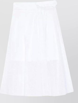 Msgm a line high waist midi pleated skirt