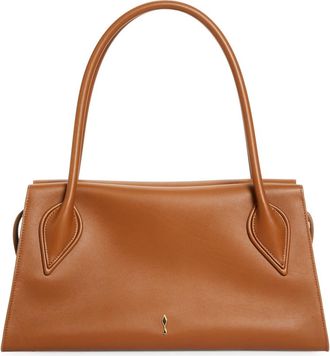 Christian Louboutin Medium Baguette Leather Shoulder Bag in Cuoio at Nordstrom