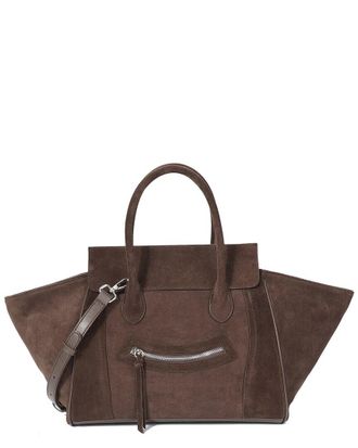 Tiffany & Fred Suede & Leather Winged Tote