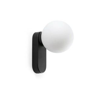 Faro Barcelona Mabe Aplique De Pared Negro Con Interruptor 62830