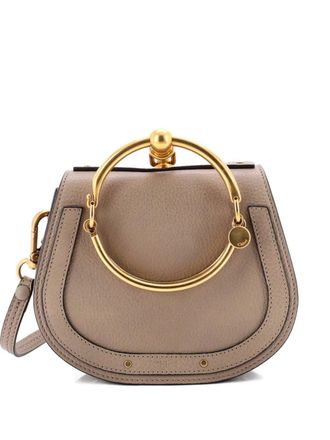 Chlo&eacute; Nile leren kleine crossbodytas - Beige