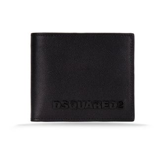 Dsquared2 Deep Leather Wallet - male - Dsquared2 - Wallets & Cardholders - Black - ONE SIZE - Accessories