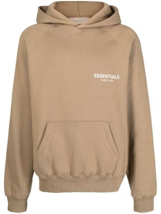Fear of God Felpa Essentials con stampa - Marrone