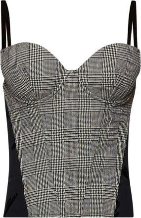 VETEMENTS Corsetto a quadri - Grigio