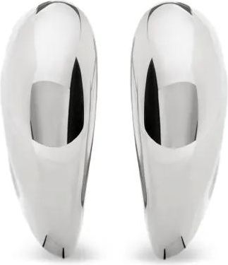 Monica Vinader Orecchini a cerchio Nura Reef medi - Argento