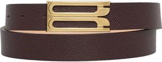 Victoria Beckham Klassieke Riem - Dames - Riemen - Bruin - 70 CM - Leer - Accessoires
