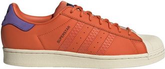 adidas Originals Mens Superstar Classic Low Top Sneaker Shoe, Semi Impact Orange/Craft Orange/Purple Rush, 8 UK