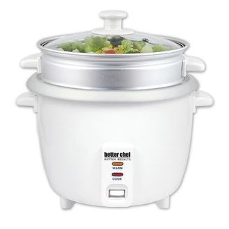 Better Chef 5 Cup Rice Cooker with Food Steamer Attachment in White at Nordstrom