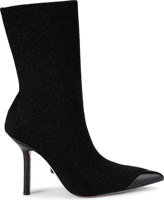 Kurt Geiger Womens Regent Point Sock Boots - Black Fabric - Size UK 6