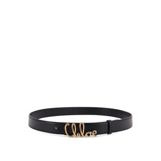 Chlo&eacute; Iconic Riem - Dames - Riemen - Zwart - L - Leer - Accessoires