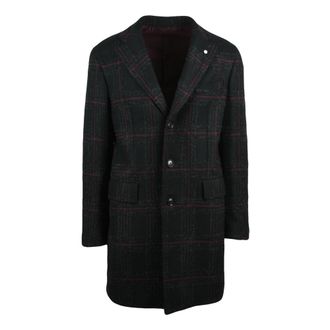L.B.M. 1911 Cappotto - Heren - Mantel - Zwart - L - Wol - Jassen