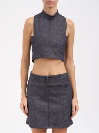 Courr&egrave;ges Top COURR&Egrave;GES Donna colore Grigio