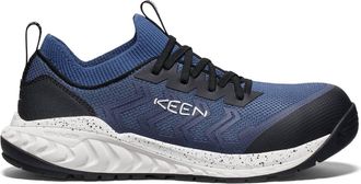 Keen Mens Arvada Shift Esd Safety Toe Work Sneaker In Blue/black