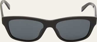 Celine Mens Monochroms Square Acetate Sunglasses