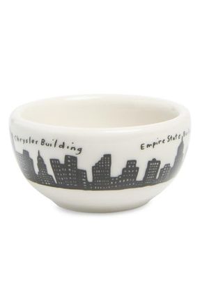 Fishs Eddy Skyline Nut Bowl in White/black at Nordstrom