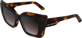 Karl Lagerfeld Kl 6204S Zonnebril - Dames - Zonnebrillen - Bruin - 53 MM - Accessoires