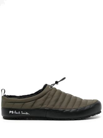 Paul Smith Larsen gewatteerde slippers - Groen