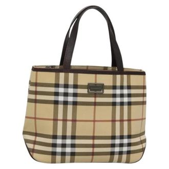 Burberry Tweedehands leren handtassen - Dames - Vintage Handtas - Beige - ONE Size - Leer - Vintage