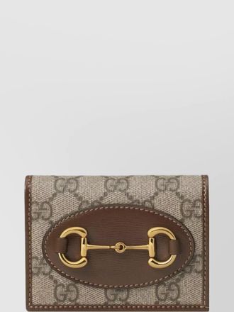 Gucci horsebit 1955 monogram canvas wallet