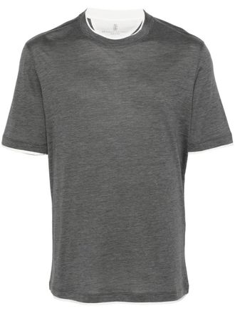 Brunello Cucinelli T-Shirt With Faux-Layering