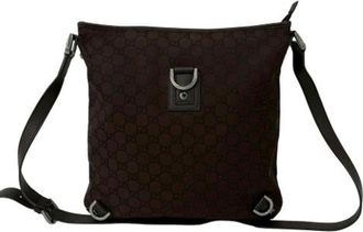 Gucci Pre-owned Pochette Schoudertas - unisex - Vintage Schoudertas - Bruin - ONE Size - Leer - Vintage