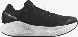Salomon Mens Aero Glide 3 Running Shoes In Black/white/asphalt