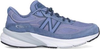 New Balance 990V6 Sneakers In Purple Suede And Mesh